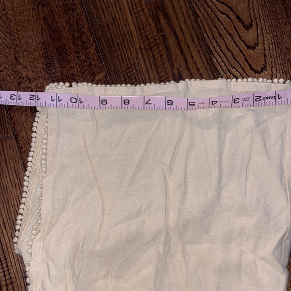 Soft Surroundings White Linen Wide Leg Pull On Pants - Picture 5 of 6